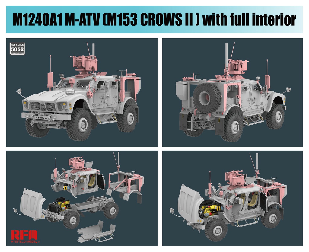 [ RFM5052 ] Ryefield Model M1240A1 M-ATV M153 Crows II 1/35