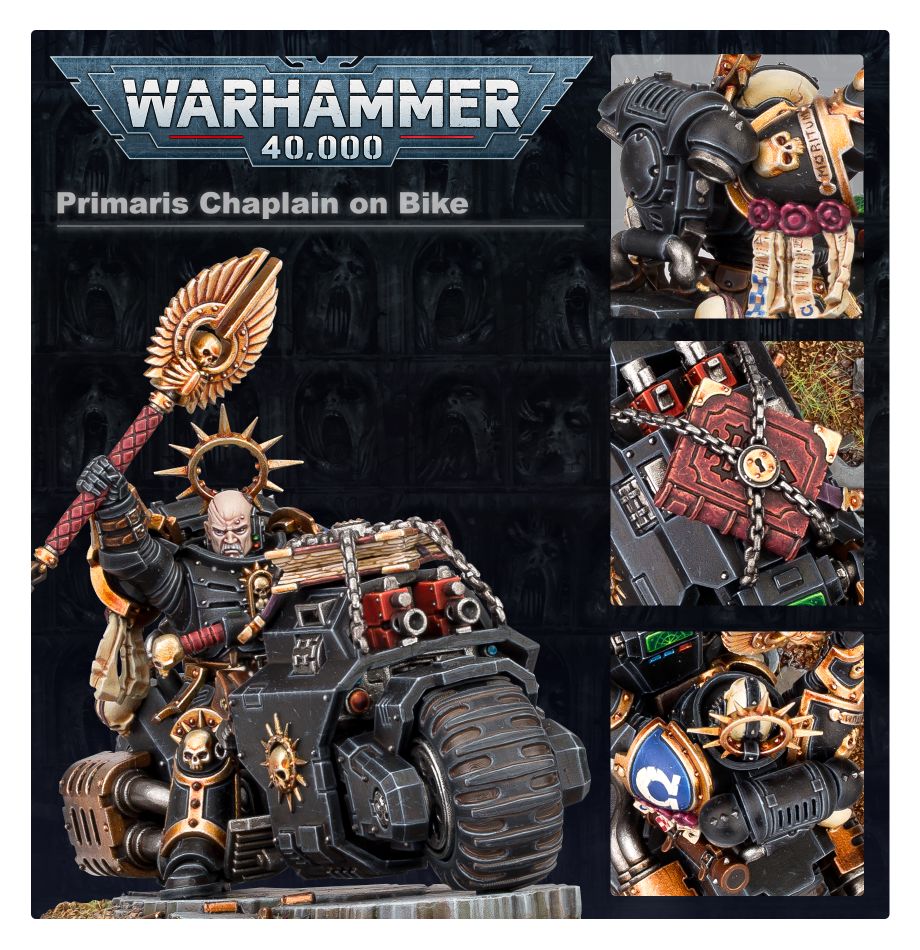 [ GW48-31 ] SPACE MARINES: PRIMARIS CHAPLAIN ON BIKE