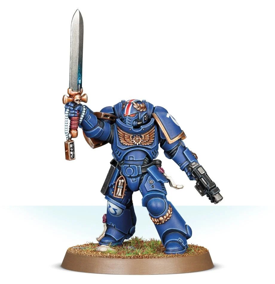 [ GW48-84 ] Space Marines PRIMARIS LIEUTENANT With POWER SWORD