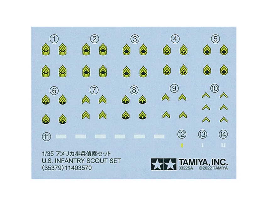 [ T35379 ] Tamiya U.S. Infantry Scout Set 1/35