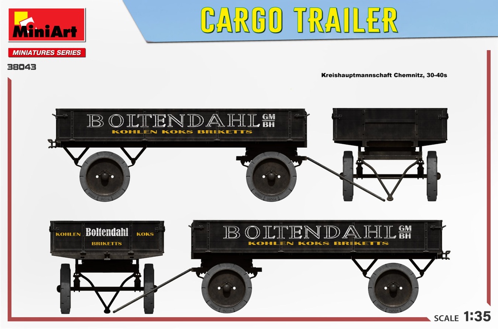 [ MINIART38043 ] Miniart Cargo Trailer 1/35