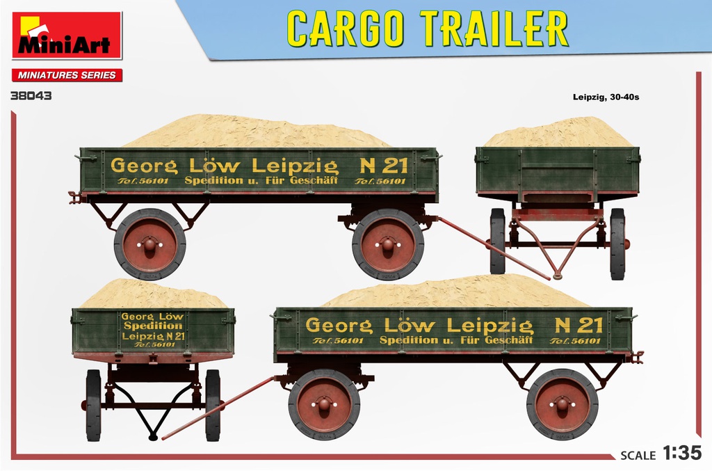 [ MINIART38043 ] Miniart Cargo Trailer 1/35