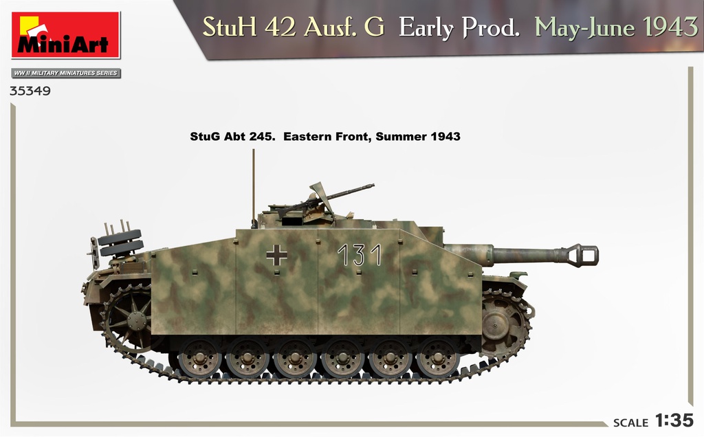 [ MINIART35349 ] Miniart stuH 42 Ausf. G Early Prod. May-June 1973