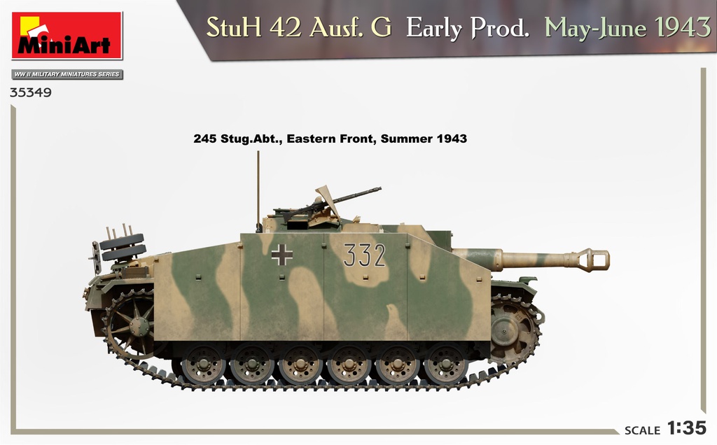 [ MINIART35349 ] Miniart stuH 42 Ausf. G Early Prod. May-June 1973