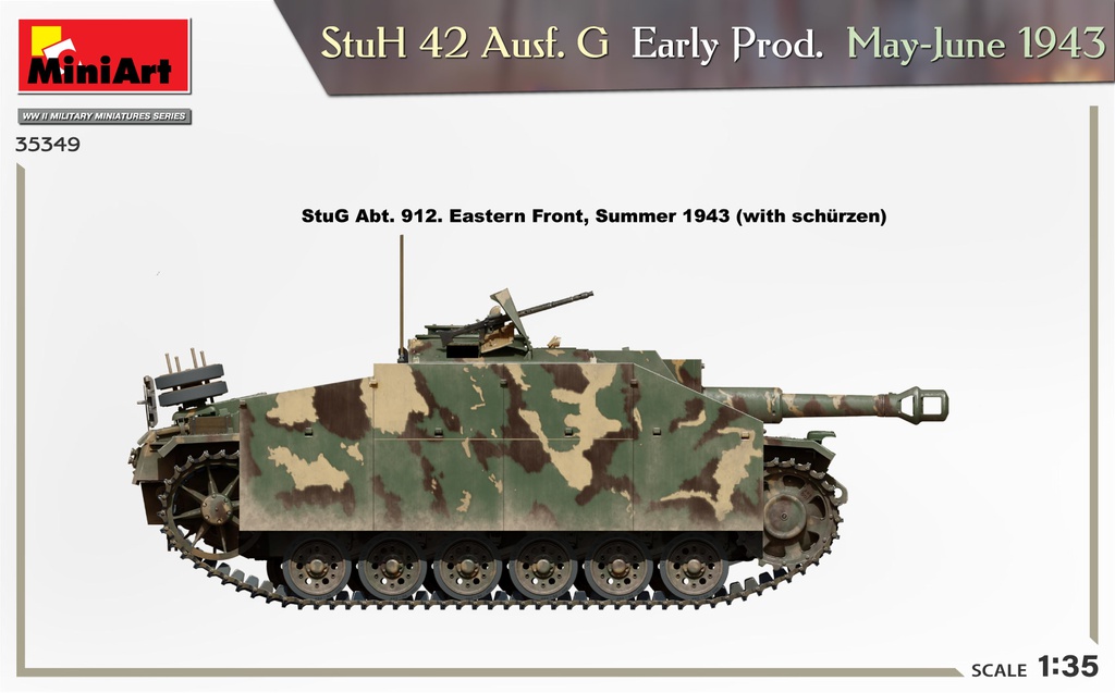 [ MINIART35349 ] Miniart stuH 42 Ausf. G Early Prod. May-June 1973