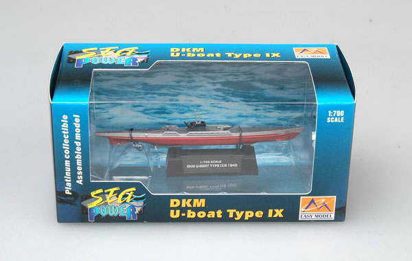 [ TRU37318 ] Easy model Submarine German Navy U-boat 9B 1943 1/700