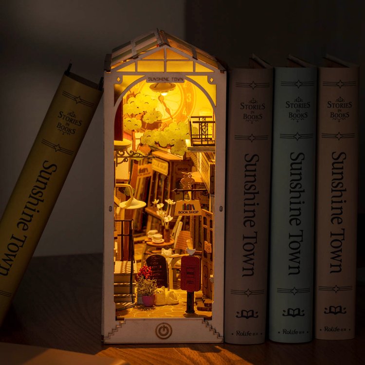 [ ROLIFETGB02 ] Rolife 3D creative bookends: sunshine town