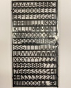 [ SL-1108B ] letters en cijfers 8 mm zwart