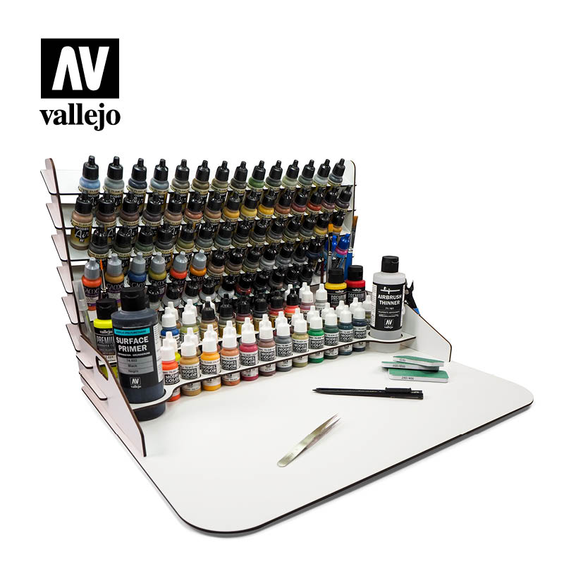 [ VAL26014 ] Vallejo Paint Display and Work Station with vertical Storage 50x37cm