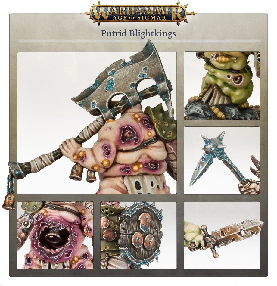 [ GW83-28 ] MAGGOTKIN OF NURGLE: PUTRID BLIGHTKINGS