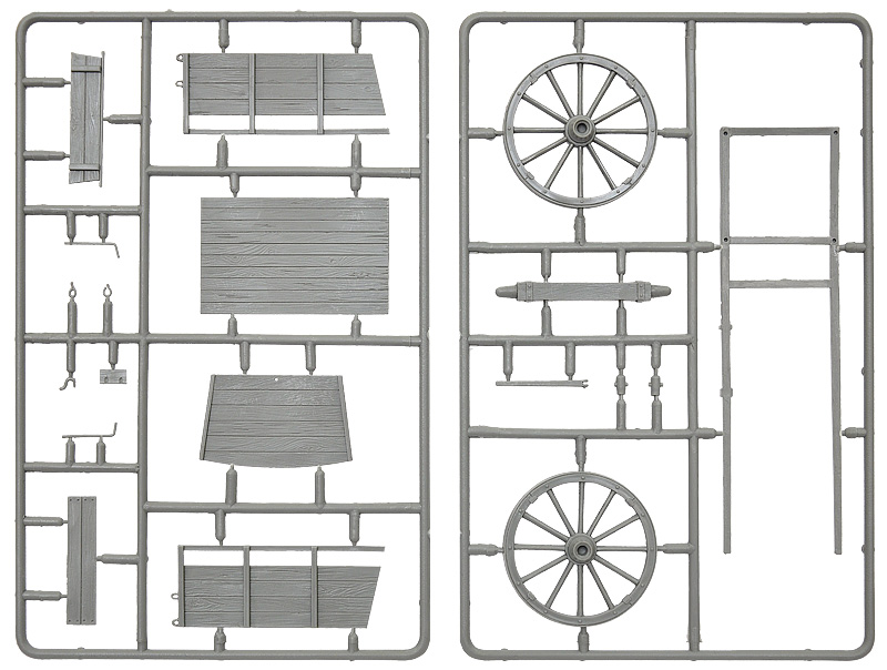 [ MINIART35657 ] Miniart Farm Cart &amp; Village Accessories 1/35
