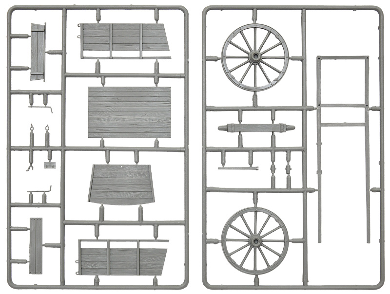 [ MINIART35657 ] Miniart Farm Cart & Village Accessories 1/35