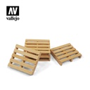 [ VALSC233 ] Vallejo SC233 Wooden Pallets 1/35 (4 stuks)