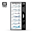 [ VAL71602 ] Vallejo Soviet/russian colors su-27 "flanker" from 80's to present