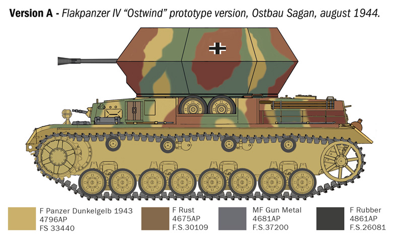 [ ITA-6594 ] Italeri Flakpanzer IV Ostwind 1/35