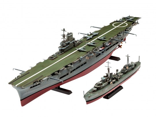 [ RE05149 ] Revell HMS ark royal & tribal class destroyer