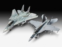 [ RE05677 ] Revell Topgun Maverick: Movie set (2 models) Maverick's F/A-18E Super Hornet + Maverick's F14-D Tomcat 1/72