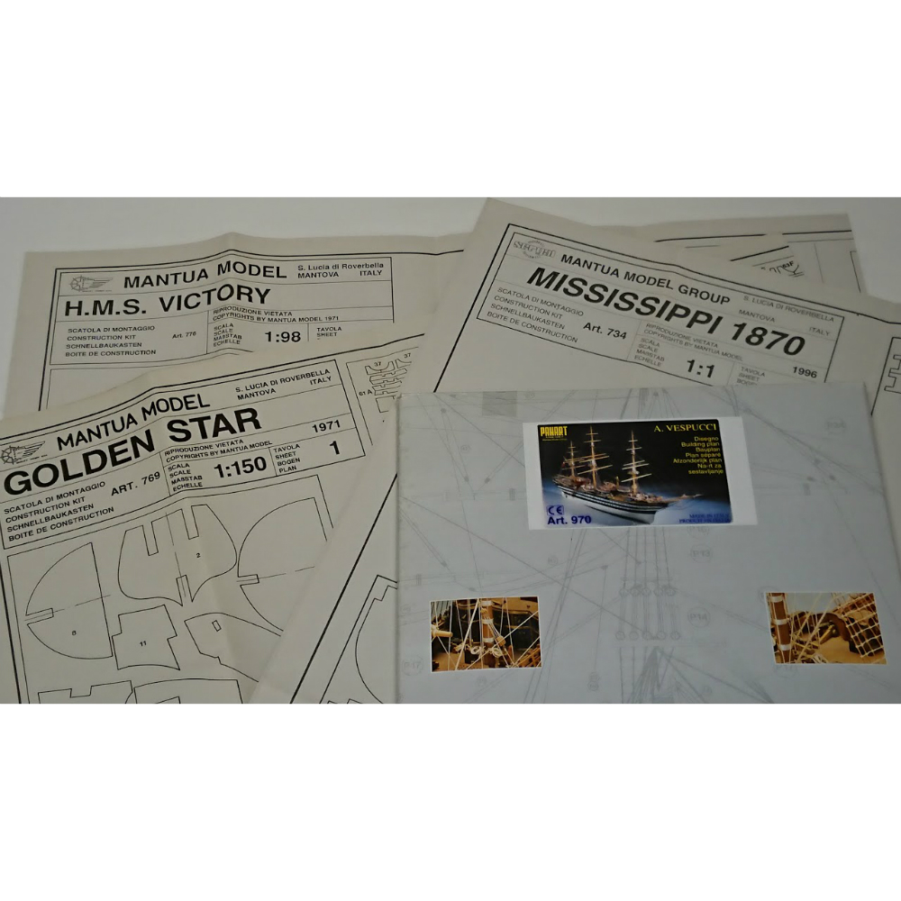 [ M911 ] Mantua bouwplan HMS Victory schaal 1/98