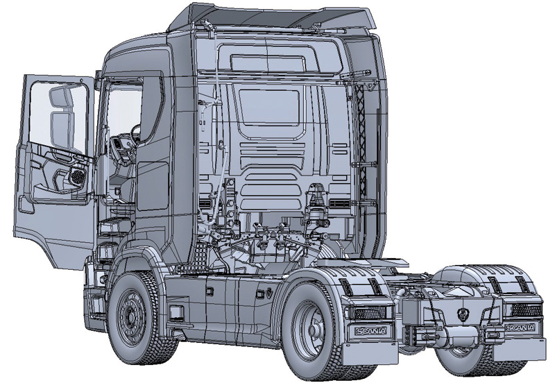 [ ITA-3961 ] Italeri Scania S770 4x2 Normal Roof 1/24