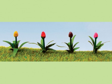 [ JTT95555 ] JTT 1" Tulips 36 pcs  schaal O  1/48