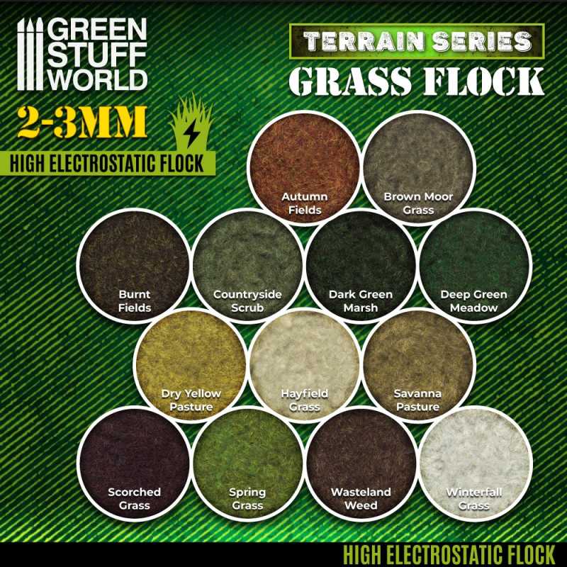 [ GSW11138 ] Green Stuff World Static Grass Flock 2-3mm - Bruin heidegras - 200 ml