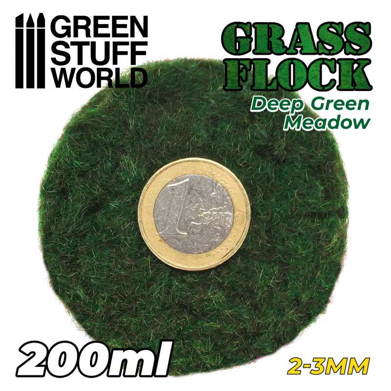 [ GSW11148 ] Green Stuff World Statische Grasvlok 2-3mm - DIEPGROENE WEIDE - 200 ml