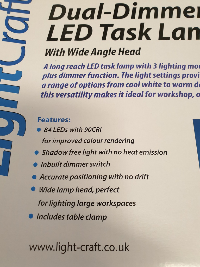 [ JRSHLC8025LED ] Dual-dimmer Led Task Lamp with wide angle head