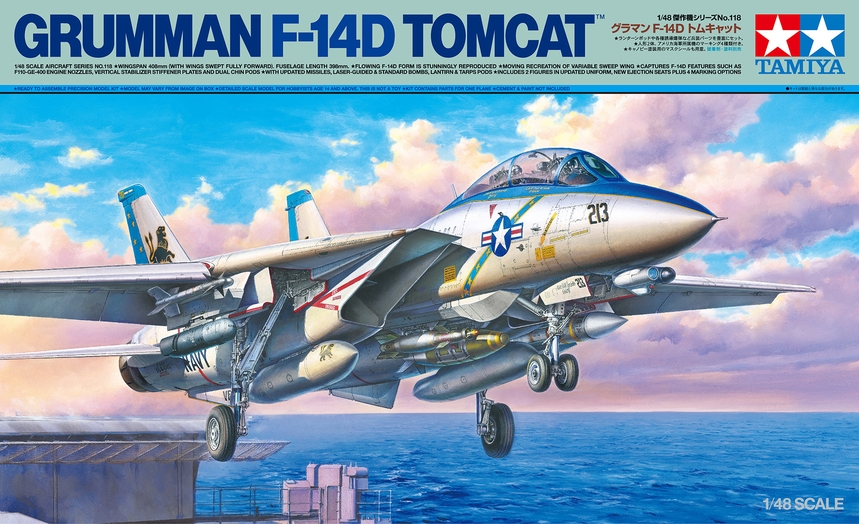 [ T61118 ] Tamiya Grumman F-14D tomcat 1/48