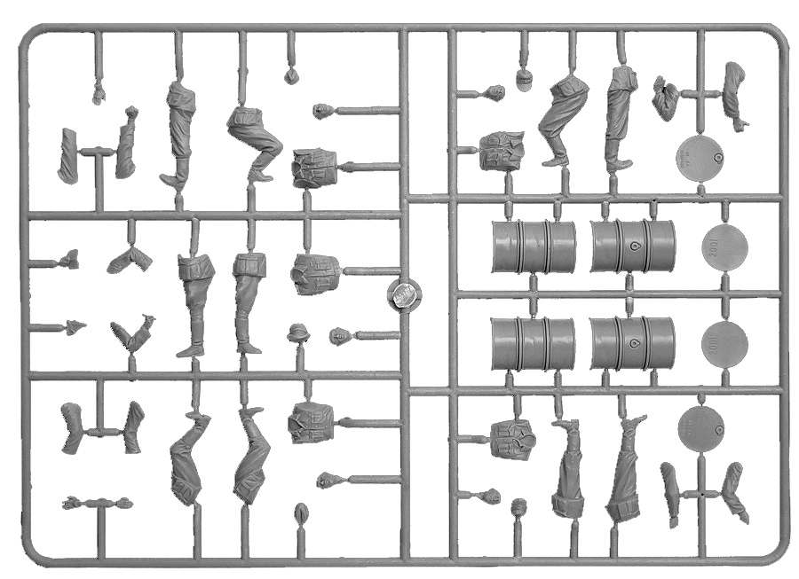 [ MINIART35366 ] Miniart German Soldiers With Fuel Drums 1/35