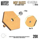 [ GSW12322 ] Green Stuff World MDF Hex 32mm