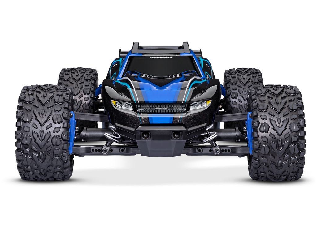 [ TRX-67164-4BLUE ] Traxxas Rustler 4X4 BL-2s Brushless: 1/10-scale 4WD Stadium Truck TQ 2.4GHz - Blue - trx67164-4blue