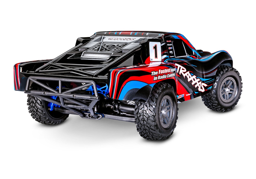 [ TRX-67164-4BLUE ] Traxxas Rustler 4X4 BL-2s Brushless: 1/10-scale 4WD Stadium Truck TQ 2.4GHz - Blue - trx67164-4blue