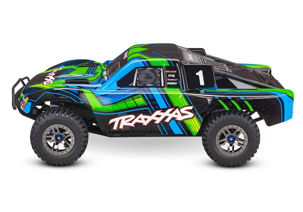 [ TRX-68277-4 ] TRAXXAS SLASH 4X4 ULTIMATE VXL TQI TSM CLIPLESS BODY (NO BATTERY/CHARGER), GREEN - TRX68277-4