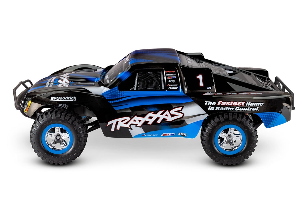 [ TRX-58034-8BLUE ] Traxxas SLASH 1/10-SCALE 2WD SHORT COURSE RACING TRUCK TQ 2.4GHZ W/USB-C - Blue - TRX58034-8BLUE