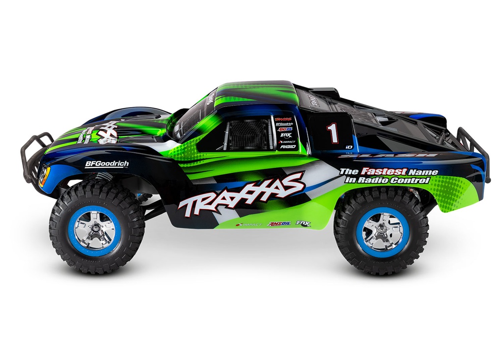 [ TRX-58034-8BLUE ] Traxxas SLASH 1/10-SCALE 2WD SHORT COURSE RACING TRUCK TQ 2.4GHZ W/USB-C - Blue - TRX58034-8BLUE