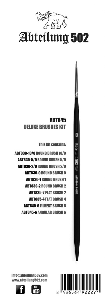 [ AKABT845 ] AK-interactive Abteilung 502 deluxe brushes kit