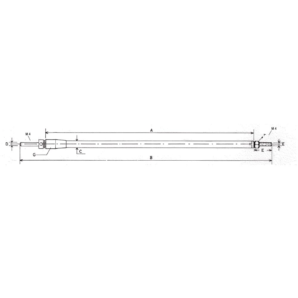 [ RA301-23 ] Raboesch scheepsas 211mm M4 bus 6mm