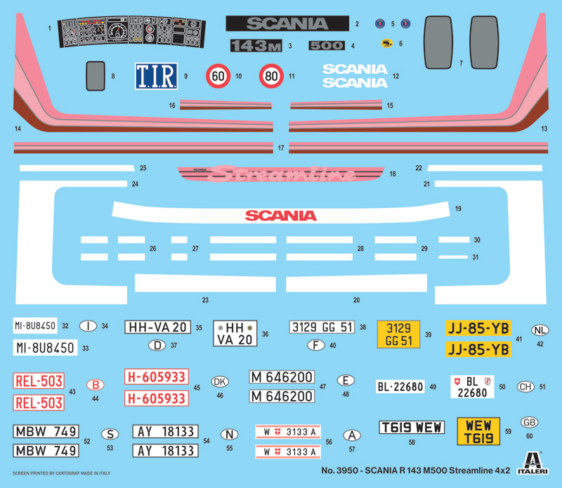 [ ITA-3950 ] Italeri Scania R143 M 500 Streamline 4x2 1/24