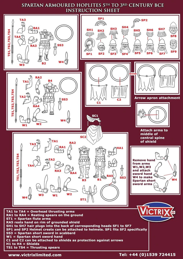 [ VICTRIXVXA002 ] SPARTAN ARMOURED HOPLITES