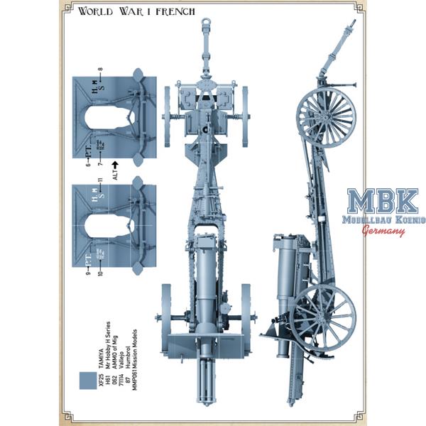 [ DW35022 ] Das werk French Schneider 155mm C17S howitzer  1/35