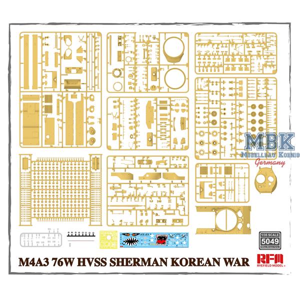 [ RFM5049 ] Ryefield model M4A3 76w hvss Sherman Korean war  1/35