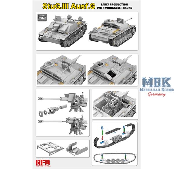 [ RFM5069 ] Ryefiel model StuG III Ausf. G early with Workable tracks  1/35