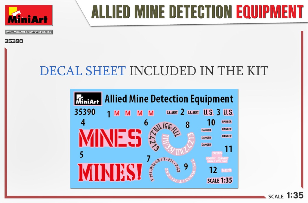 [ MINIART35390 ] Allied Mine Detection Equipment 1/35