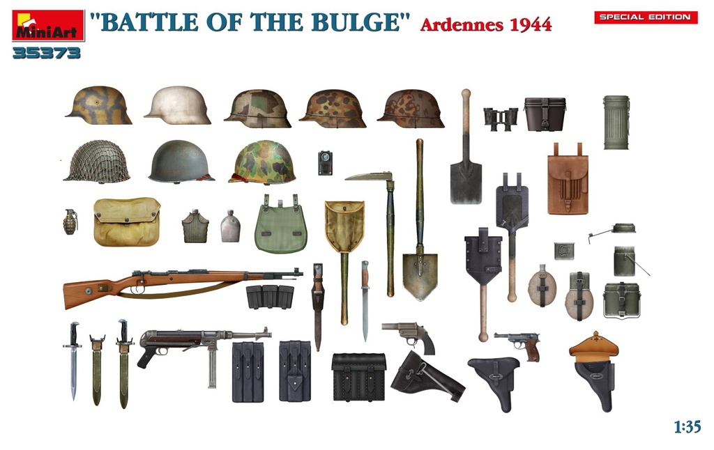 [ MINIART35373 ] Miniart &quot;Battle Of The Bulge&quot; Ardennes 1944 1/35