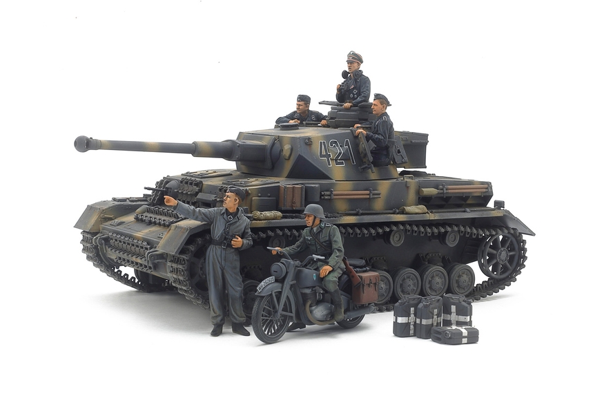 [ T25209 ] Pzkfw IV Ausf. G Early Prod. & Motorcycle