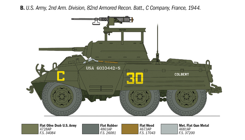 [ ITA-6364 ] Italeri M8 Greyhound 1/35