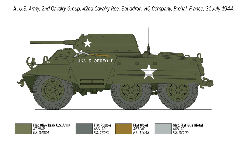 [ ITA-6364 ] Italeri M8 Greyhound 1/35