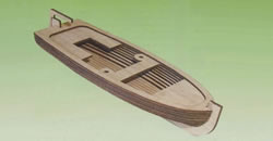 [ M36486 ] Mantua reddingsbootje hout stapelsysteem mm 29,5x8,5x6