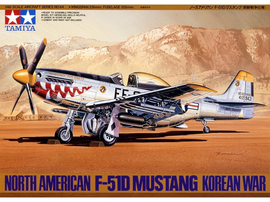 [ T61044 ] Tamiya N.A. F-51D Mustang Korean War 1/48