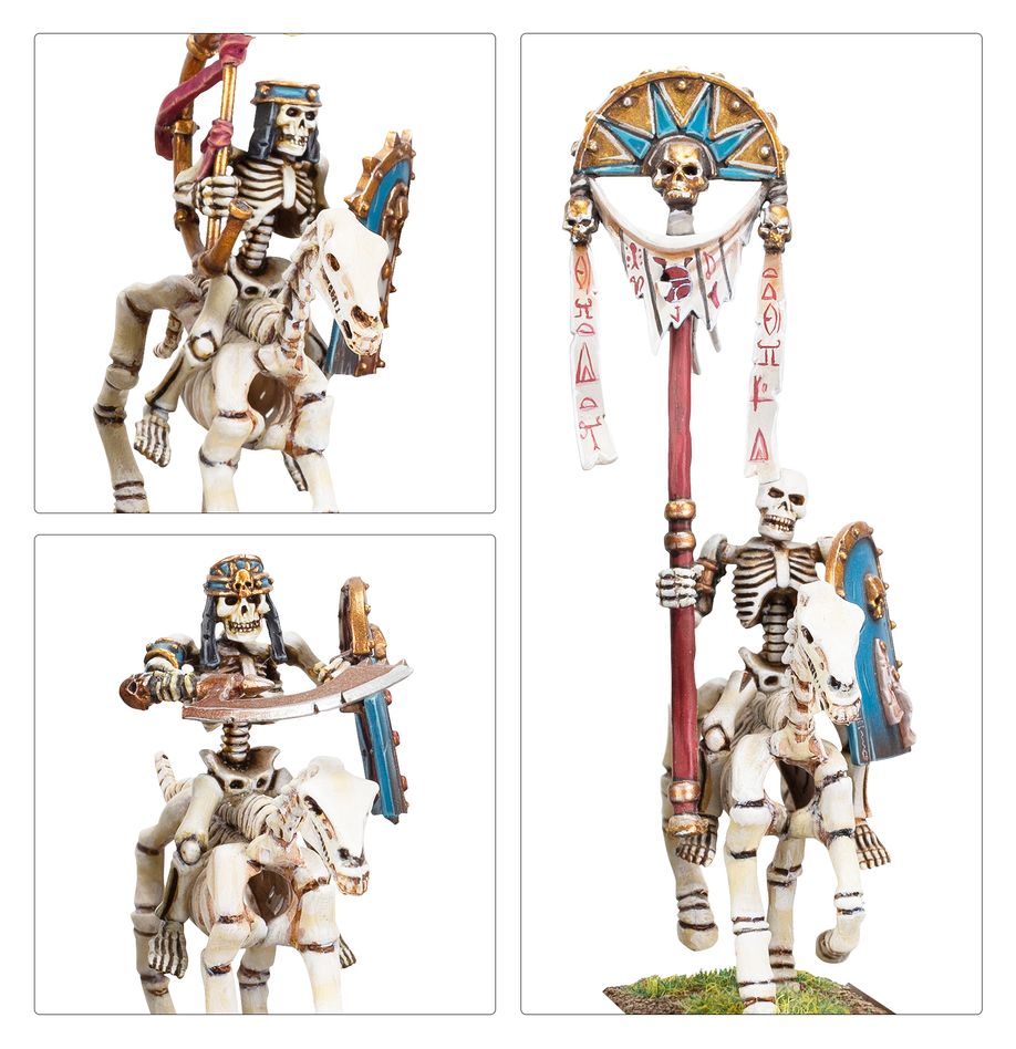 [ GW07-10 ] TOMB KINGS OF KHEMRI: SKELETON HORSEMEN ( Leverbaar vanaf 16/3 )